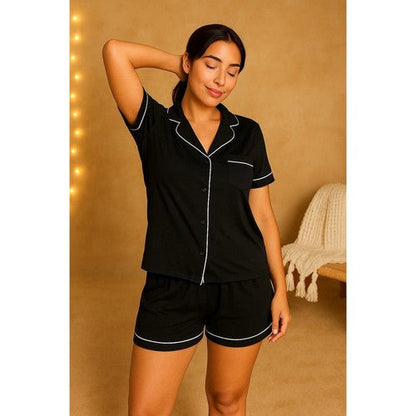 Primark Pyjama Oversize Sleep Set in Black