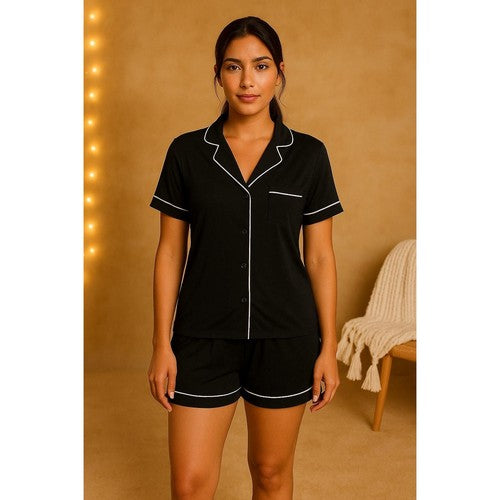 Primark Pyjama Sleep Set in Black