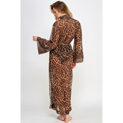 Juliana Robe in Leopard