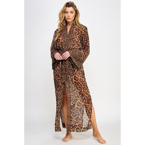 Juliana Robe in Leopard