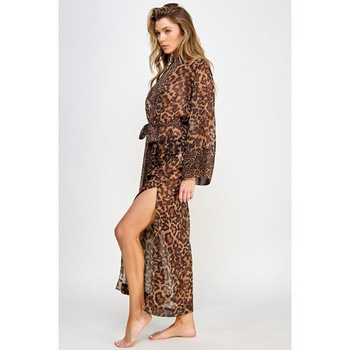 Juliana Robe in Leopard
