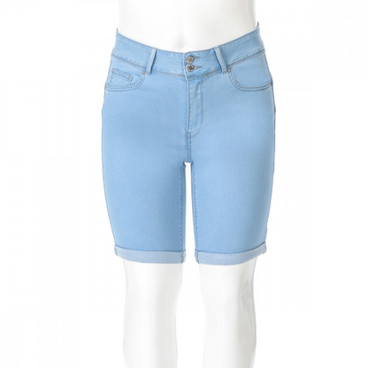 Wax Jean Push Up Bermuda Jean Short