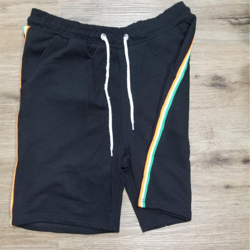 Angelo Litrico Side Stripe Jogger Shorts Black