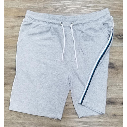 Angelo Litrico Side Stripe Jogger Shorts Light Grey