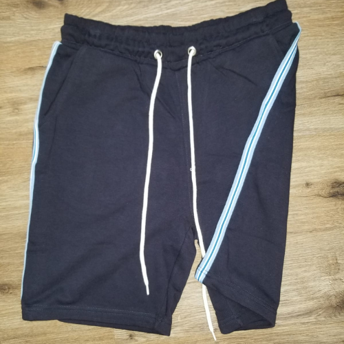 Angelo Litrico Side Stripe Jogger Shorts Navy