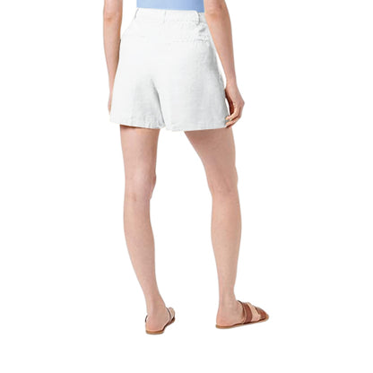 Benetton Linen Baggy Shorts in White
