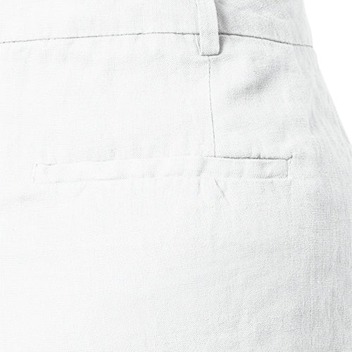 Benetton Linen Baggy Shorts in White