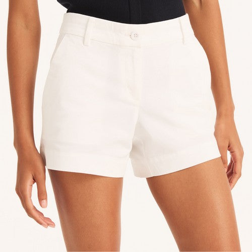 Nautica 4" Cotton Deck Shorts White
