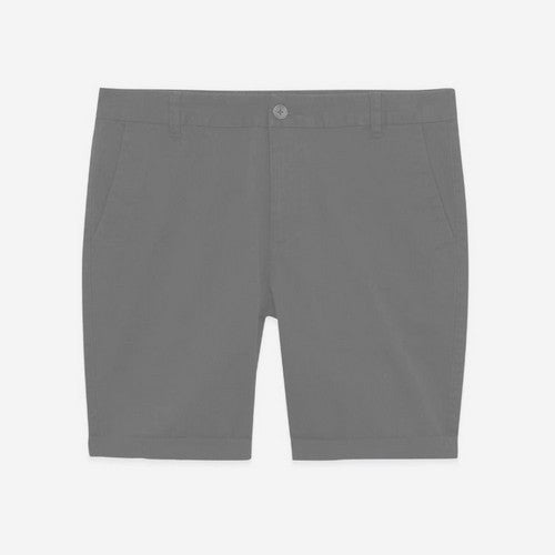 New Look Slim Fit Turn-Up Chino Shorts Black