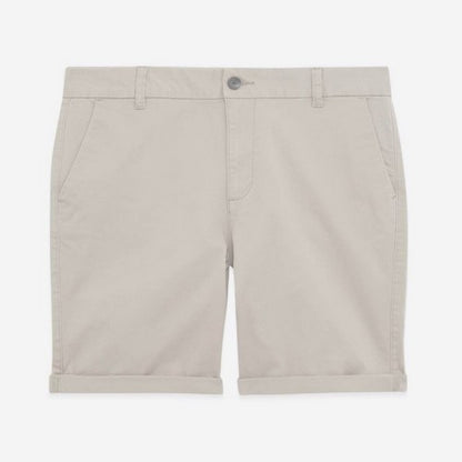 New Look Slim Fit Turn-Up Chino Shorts Khaki