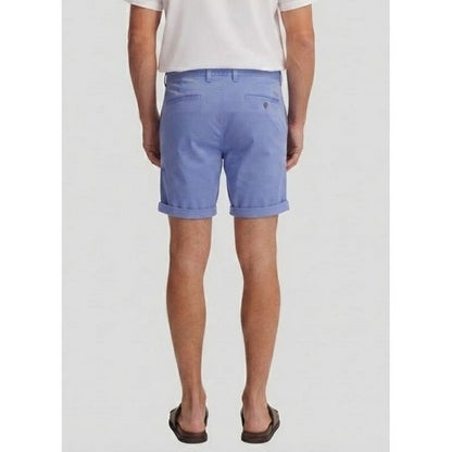 New Look Slim Fit Turn-Up Chino Shorts in Periwinkle Blue