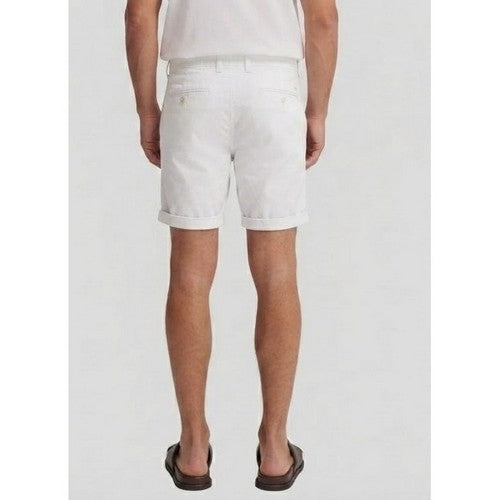 New Look Slim Fit Turn-Up Chino Shorts in White