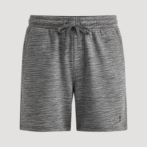 Next Lightweight Stag Logo Jogger Shorts in Textured Grey