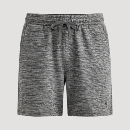 Next Lightweight Stag Logo Jogger Shorts in Textured Grey