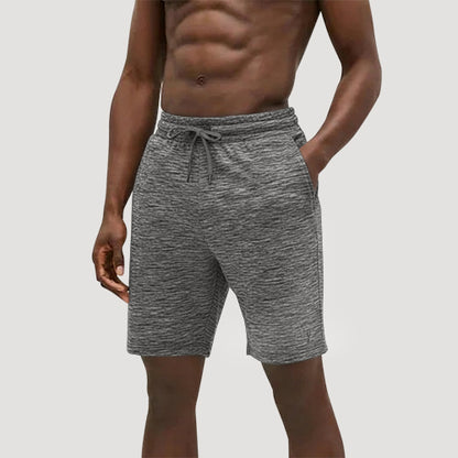 Next Lightweight Stag Logo Jogger Shorts in Textured Grey