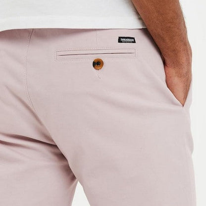 Threadbare Northsea Slim Fit Chino Shorts in Dusty Pink