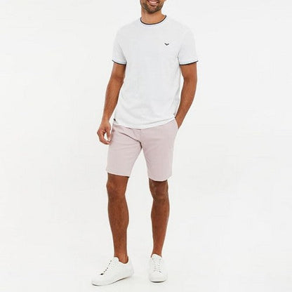 Threadbare Northsea Slim Fit Chino Shorts in Dusty Pink