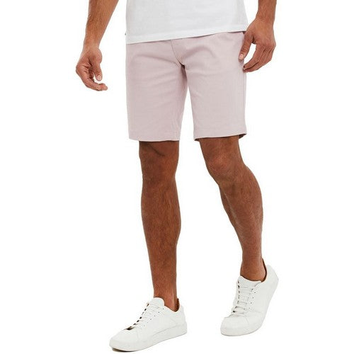 TBMS05697B Threadbare Northsea Slim Fit Chino Shorts in Dusty Pink