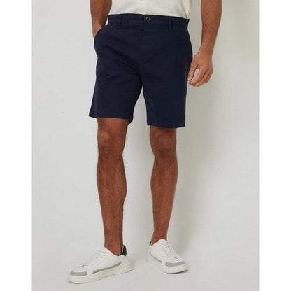 TBMS05697B Threadbare Northsea Slim Fit Chino Shorts in Navy