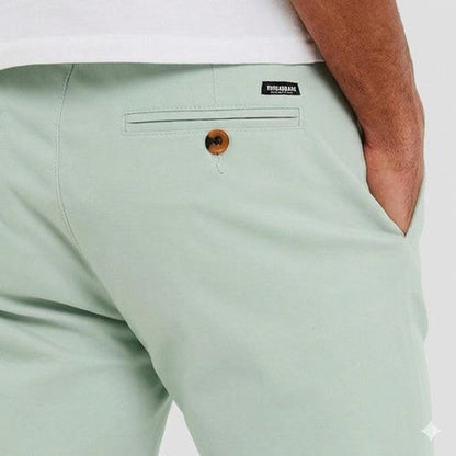 Threadbare Northsea Slim Fit Chino Shorts in Sage