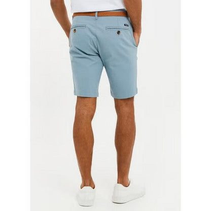 Threadbare Conta Slim Fit Chino Shorts in Duck Egg Blue