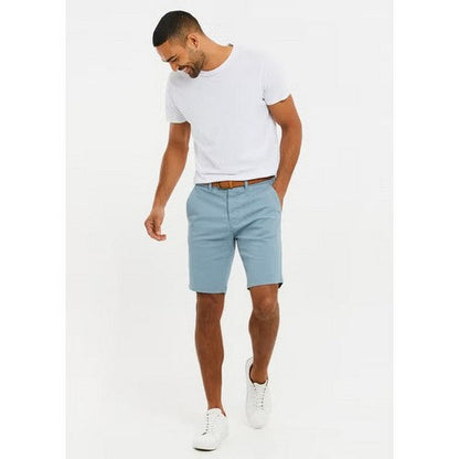 Threadbare Conta Slim Fit Chino Shorts in Duck Egg Blue