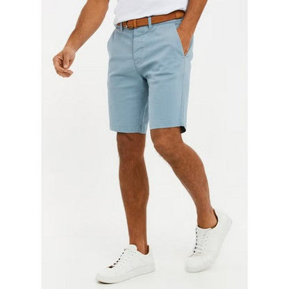 TBMS05721 Threadbare Conta Slim Fit Chino Shorts in Duck Egg Blue