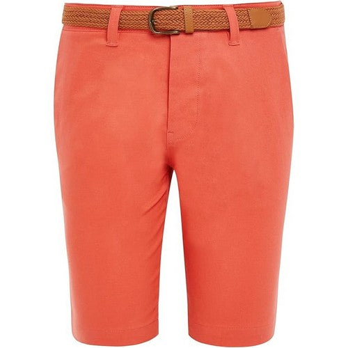 Threadbare Conta Slim Fit Chino Shorts in Coral