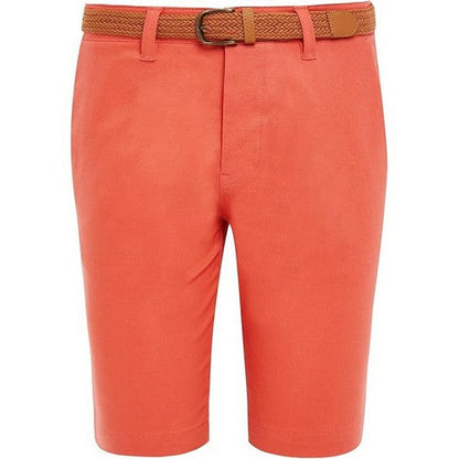 Threadbare Conta Slim Fit Chino Shorts in Coral