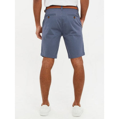 Threadbare Conta Slim Fit Chino Shorts in Misty Blue