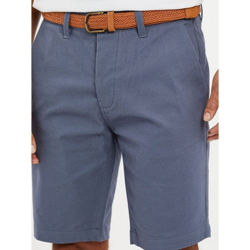 Threadbare Conta Slim Fit Chino Shorts in Misty Blue