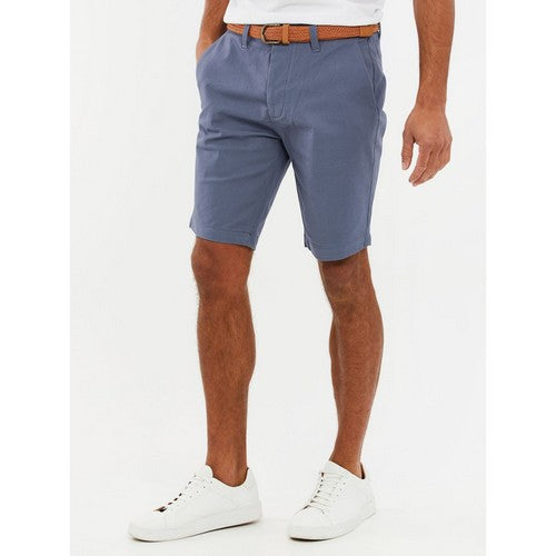 TBMS05721G Threadbare Conta Slim Fit Chino Shorts in Misty Blue