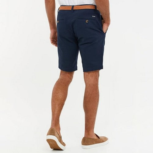 Threadbare Conta Slim Fit Chino Shorts in Navy