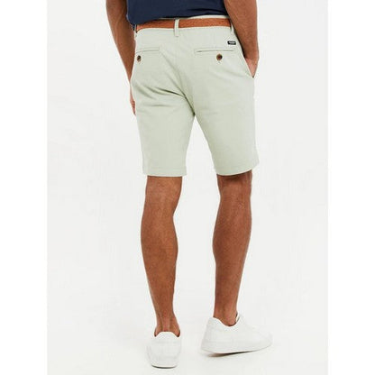 Threadbare Conta Slim Fit Chino Shorts in Sage