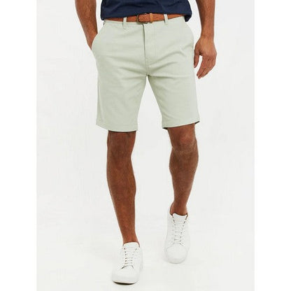 TBMS05721 Threadbare Conta Slim Fit Chino Shorts in Sage