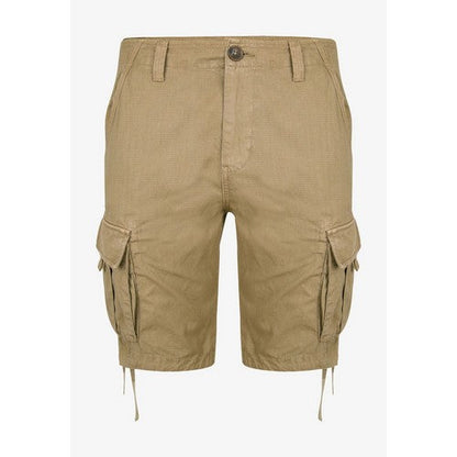 Threadbare Manchester Cotton Cargo Shorts in Stone