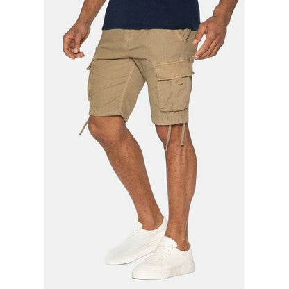 TBMS03521K Threadbare Manchester Cotton Cargo Shorts in Stone