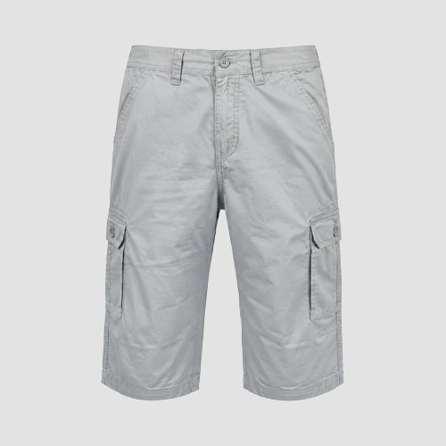 Twill Cargo 3/4 Short Pants in Light Blue