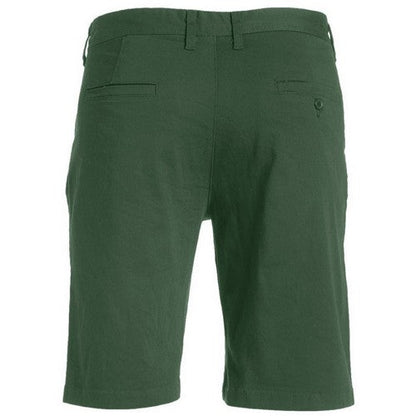 Genuine 5-Pocket Slim-fit Stretch Cotton Chino Shorts in Olive