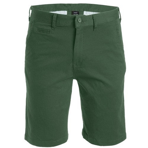MSCS-800 Genuine 5-Pocket Slim-fit Stretch Cotton Chino Shorts in Olive