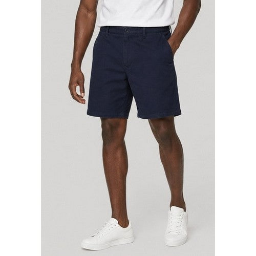 Galaxy Slim Fit Cotton Chino Shorts in Navy