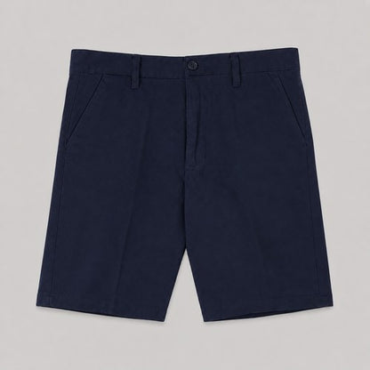 Galaxy Slim Fit Cotton Chino Shorts in Navy