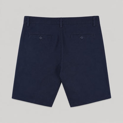Galaxy Slim Fit Cotton Chino Shorts in Navy