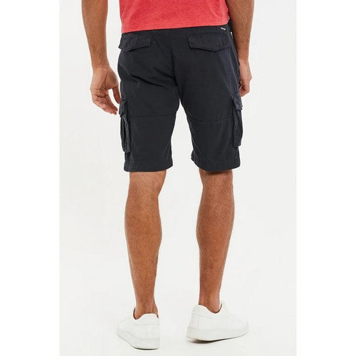 Threadbare Biscary Cotton Cargo Shorts in Navy