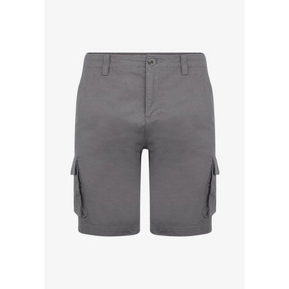 Threadbare Bute Cotton Cargo Shorts in Dark Fuel