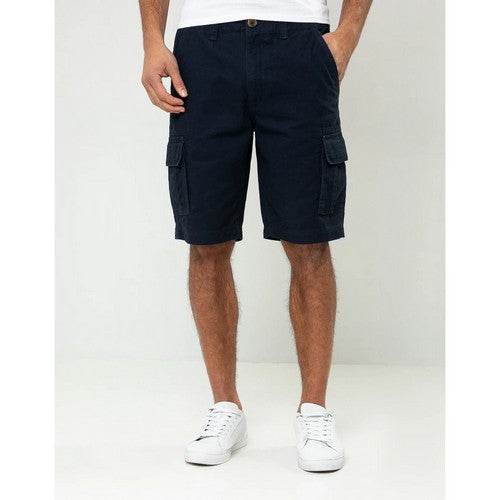 TBMS02323C Threadbare Bute Cotton Cargo Shorts in Navy
