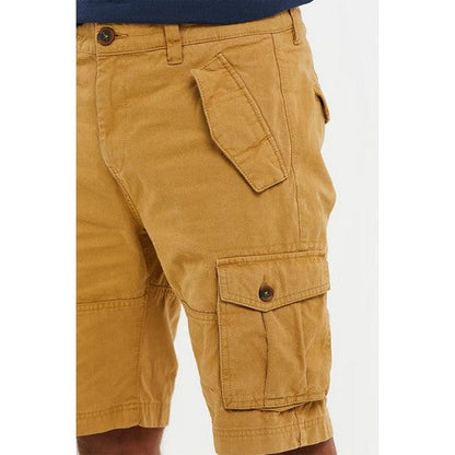 Threadbare Lugo Cotton Cargo Shorts in Camel