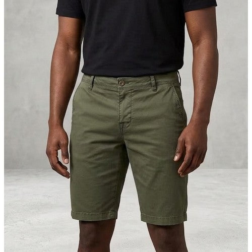 Lerros LRS Dawson Cotton Chino Shorts in Olive