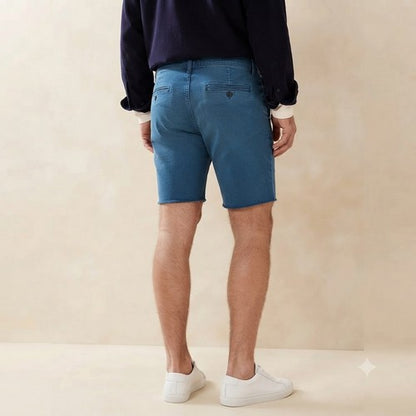 Banana Republic Heavy Drill Cut Off Jean Shorts in Blue