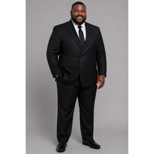 Atelier Torino Pure New Wool 2pc Suit in Black